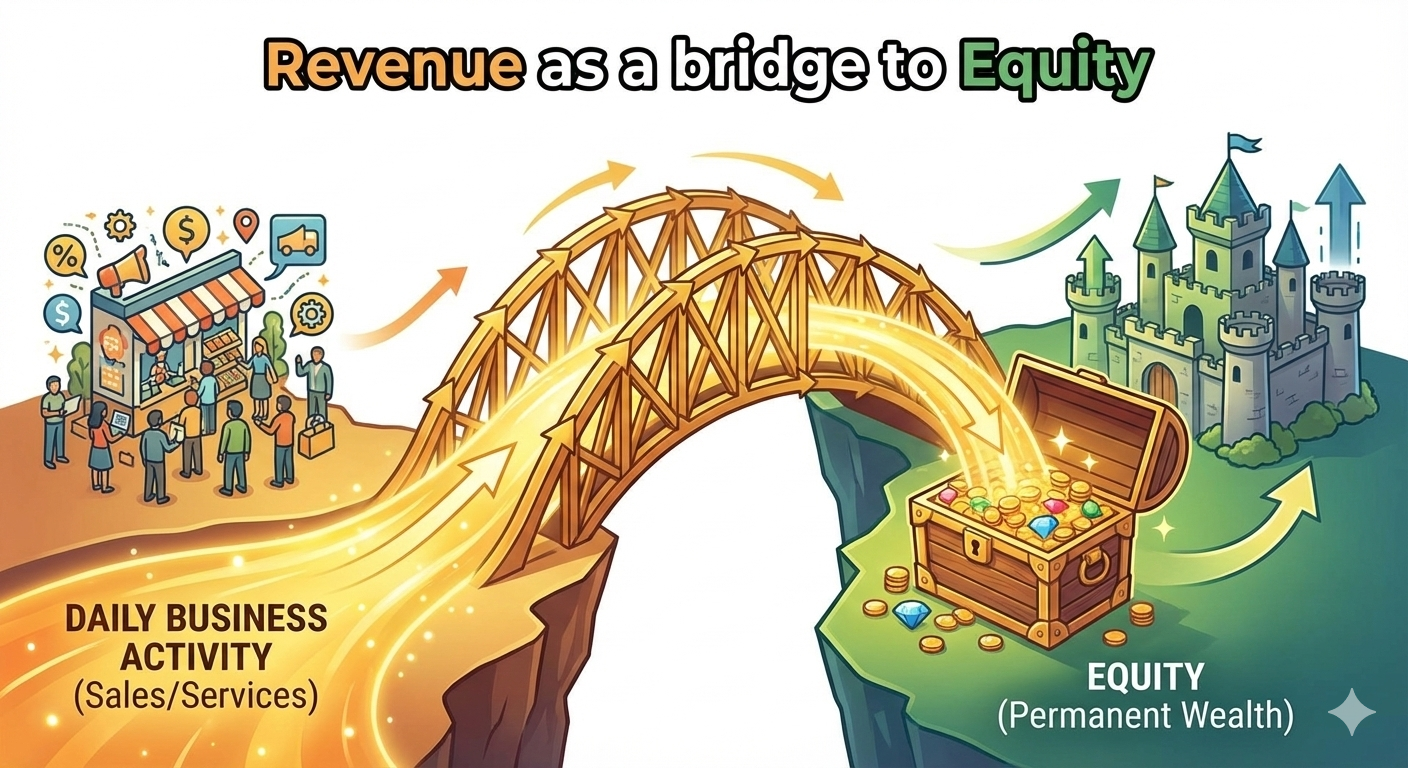 Revenue as a bridge to Equity