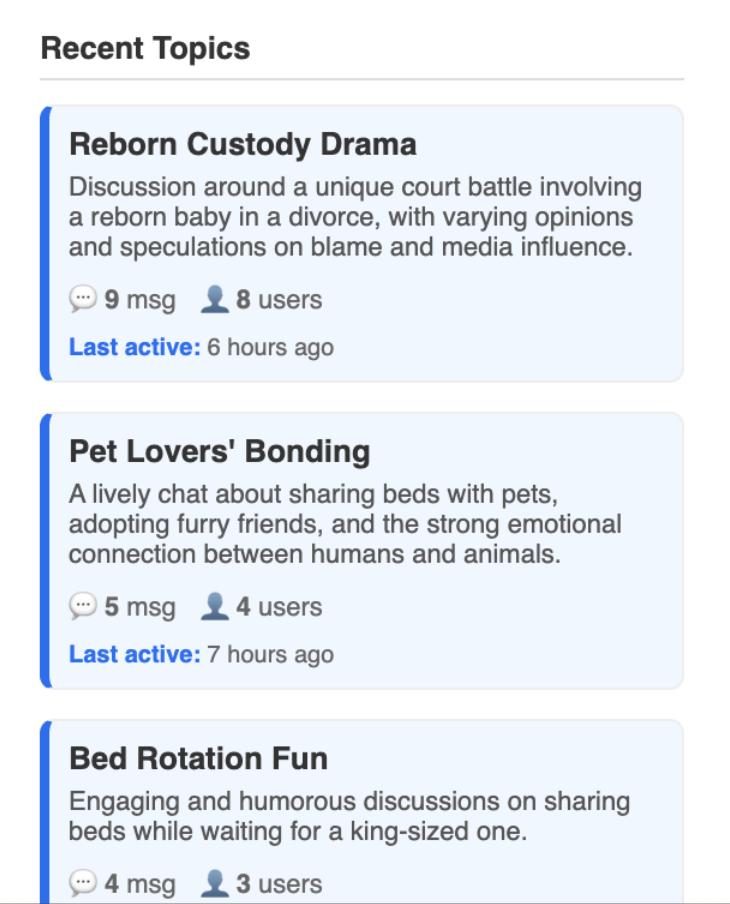 Recent topics com OpenAI